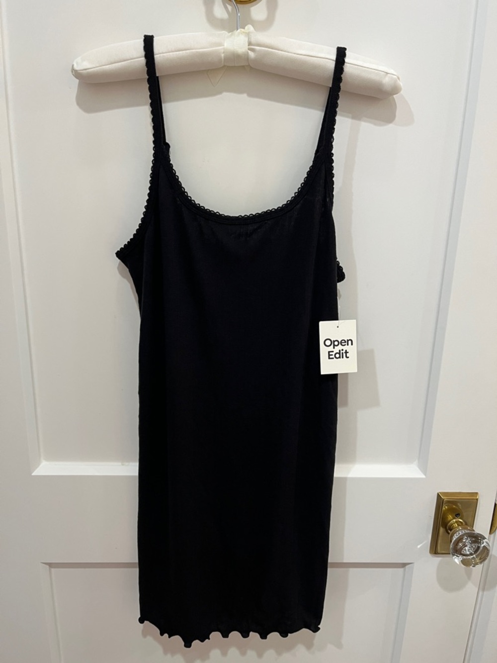 Open Edit Black Chemise